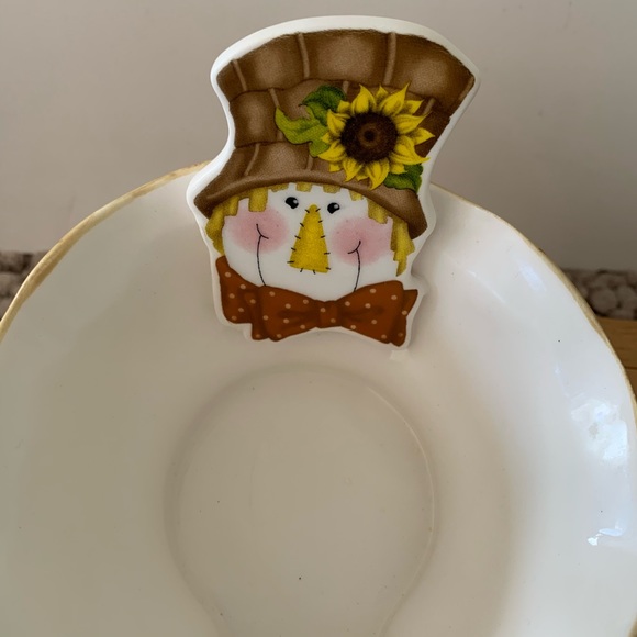 scarecrow dip dish with spreader - Picture 2 of 5